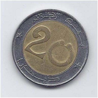 ALŽYRAS 20 DINARS 1993 KM # 125 VF