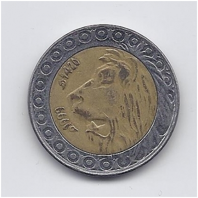 ALŽYRAS 20 DINARS 1999 KM # 125 VF 1