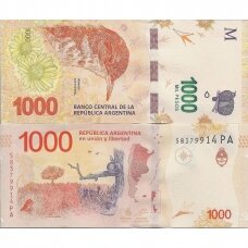 ARGENTINA 1000 PESOS 2020 - 2022 (ND) P # 366 UNC