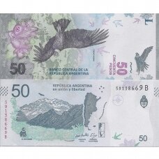 ARGENTINA 50 PESOS 2018 - 2020 (ND) P # 363 UNC