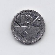 ARUBA 10 CENTS 2018 KM # 2 VF