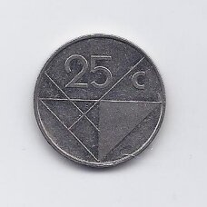 ARUBA 25 CENTS 1993 KM # 3 VF