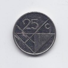 ARUBA 25 CENTS 2004 KM # 3 VF