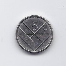 ARUBA 5 CENTS 2010 KM # 1 VF