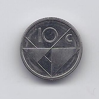 ARUBA 10 CENTS 2016 KM # 2 VF/XF