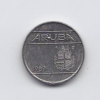 ARUBA 10 CENTS 1989 KM # 2 VF 1