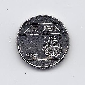 ARUBA 10 CENTS 1994 KM # 2 VF 1