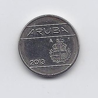 ARUBA 10 CENTS 2013 KM # 2 VF 1