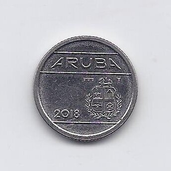 ARUBA 10 CENTS 2018 KM # 2 VF 1