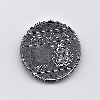 ARUBA 10 CENTS 1999 KM # 2 VF 1