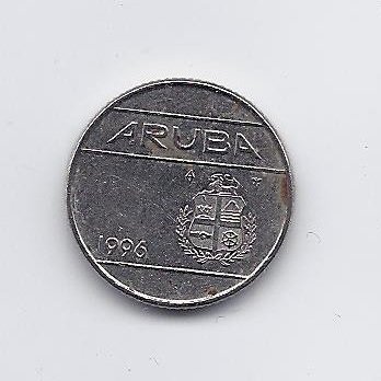 ARUBA 10 CENTS 1996 KM # 2 VF 1