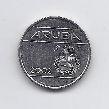 ARUBA 25 CENTS 2002 KM # 3 VF 1