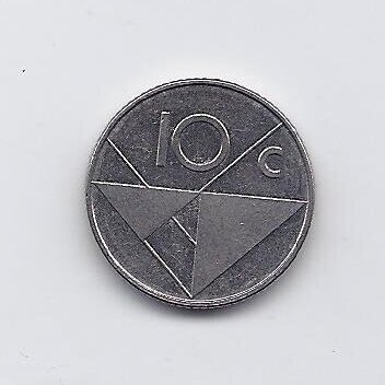 ARUBA 10 CENTS 1999 KM # 2 VF