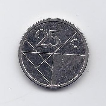 ARUBA 25 CENTS 2018 KM # 3 VF/XF