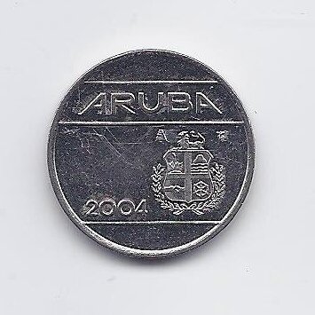 ARUBA 25 CENTS 2004 KM # 3 VF 1