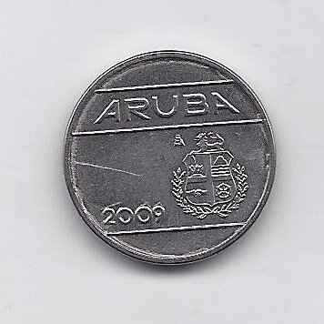 ARUBA 25 CENTS 2009 KM # 3 VF 1