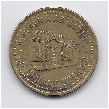 ARGENTINA 50 CENTAVOS 1993 KM # 111.1 VF 1