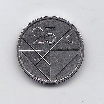 ARUBA 25 CENTS 2009 KM # 3 VF