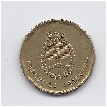 ARGENTINA 10 CENTAVOS 1985 KM # 98 VF 1