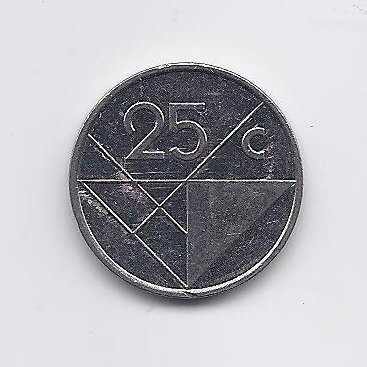 ARUBA 25 CENTS 2004 KM # 3 VF