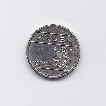 ARUBA 5 CENTS 2007 KM # 1 VF 1