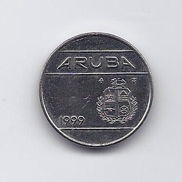 ARUBA 25 CENTS 1999 KM # 3 XF 1