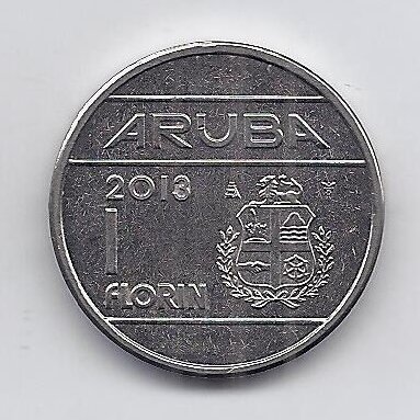 ARUBA 1 FLORIN 2013 KM # 5 VF