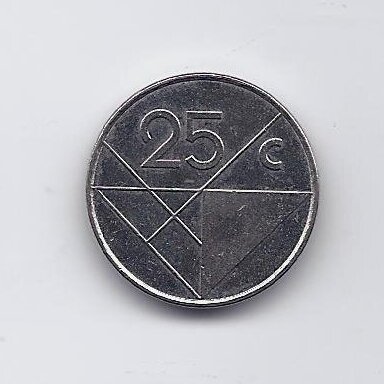 ARUBA 25 CENTS 1999 KM # 3 XF