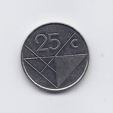 ARUBA 25 CENTS 2001 KM # 3 XF