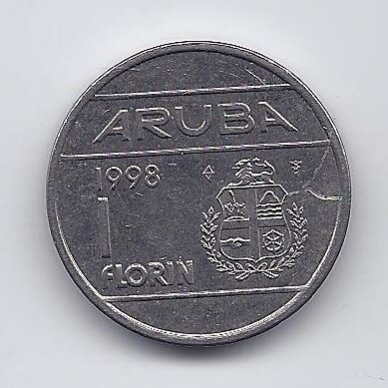 ARUBA 1 FLORIN 1998 KM # 5 VF