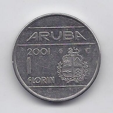 ARUBA 1 FLORIN 2001 KM # 5 VF