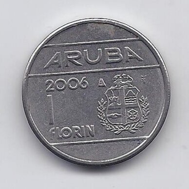 ARUBA 1 FLORIN 2006 KM # 5 VF