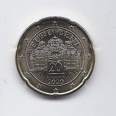 AUSTRIJA 20 EURO CENTS 2020 KM # 3140 UNC