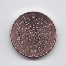 AUSTRIJA 5 EURO CENTS 2020 KM # 3084 UNC