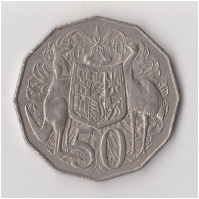 AUSTRALIA 50 CENTS 1971 KM # 68 VF