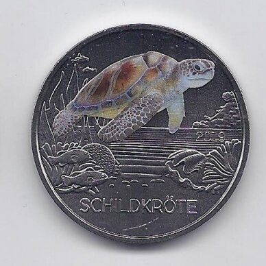 AUSTRIA 3 EURO 2019 KM #  3298 UNC Turtle