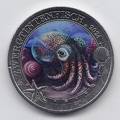 AUSTRIA 3 EURO 2024 KM # 3381 UNC Hawaiian Bobtail Squid