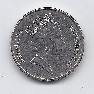 BERMUDA 5 CENTS 1996 KM # 45 VF 1