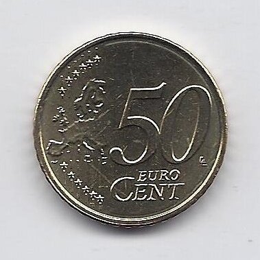 BELGIJA 50 EURO CENTS 2019 KM # 336 UNC 1