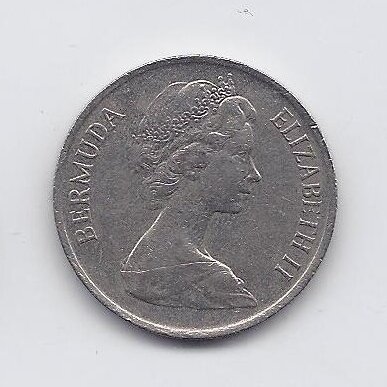 BERMUDA 25 CENTS 1984 KM # 47 VF 1