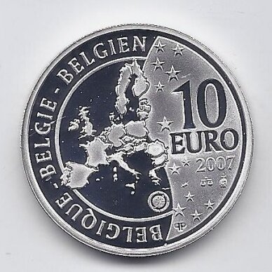 BELGIJA 10 EURO 2007 KM # 263 PROOF Antarktika 1