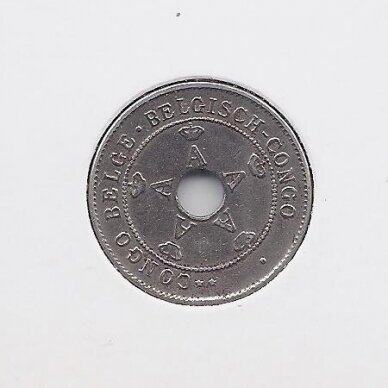 BELGIAN CONGO 10 CENTIMES 1911 KM # 18 VF 1