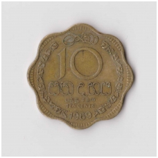 CEILONAS 10 CENTS 1969 KM # 130 VF