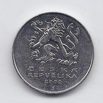 CZECH REP. 5 KORUN 2002 KM # 8 VF 1