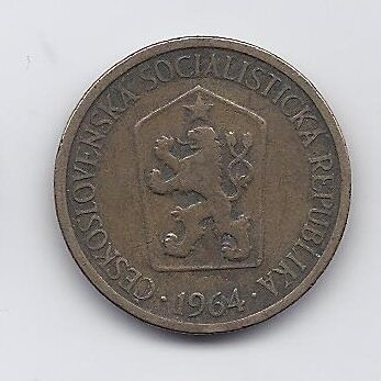 ČEKOSLOVAKIJA 1 KORUNA 1964 KM # 50 VF 1