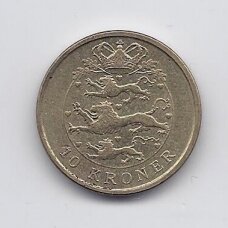 DENMARK 10 KRONER 2008 KM # 896 VF