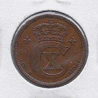 DENMARK 2 ORE 1920 KM # 813.2 VF 1