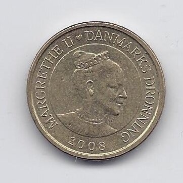 DENMARK 10 KRONER 2008 KM # 896 VF 1