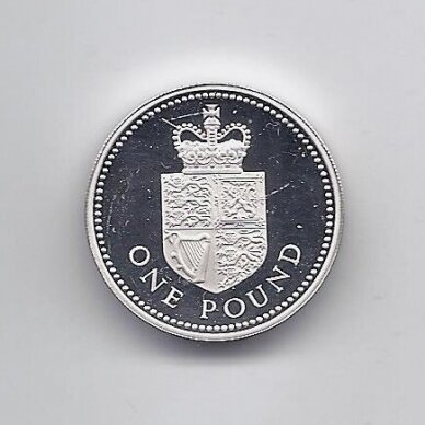 GREAT BRITAIN 1 POUND 1988 KM # 954a PROOF