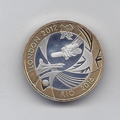 GREAT BRITAIN 2 POUNDS 2012 KM # 1244a PROOF Olympic Handover